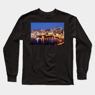 City at Night - Pittsburgh, PA Long Sleeve T-Shirt